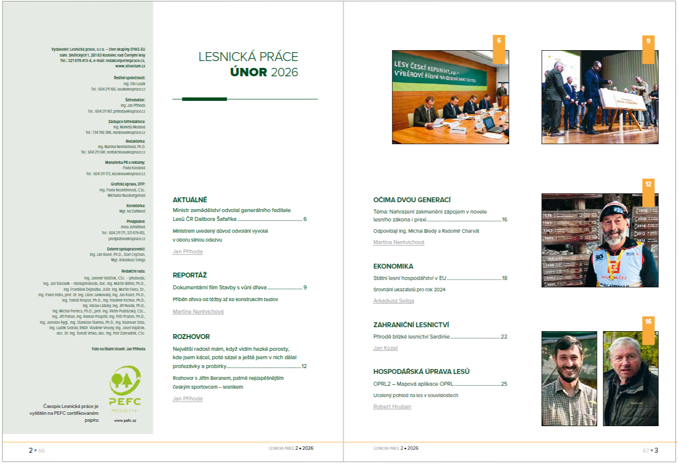 OBSAH AKTUÁLNÍHO ČÍSLA: Image