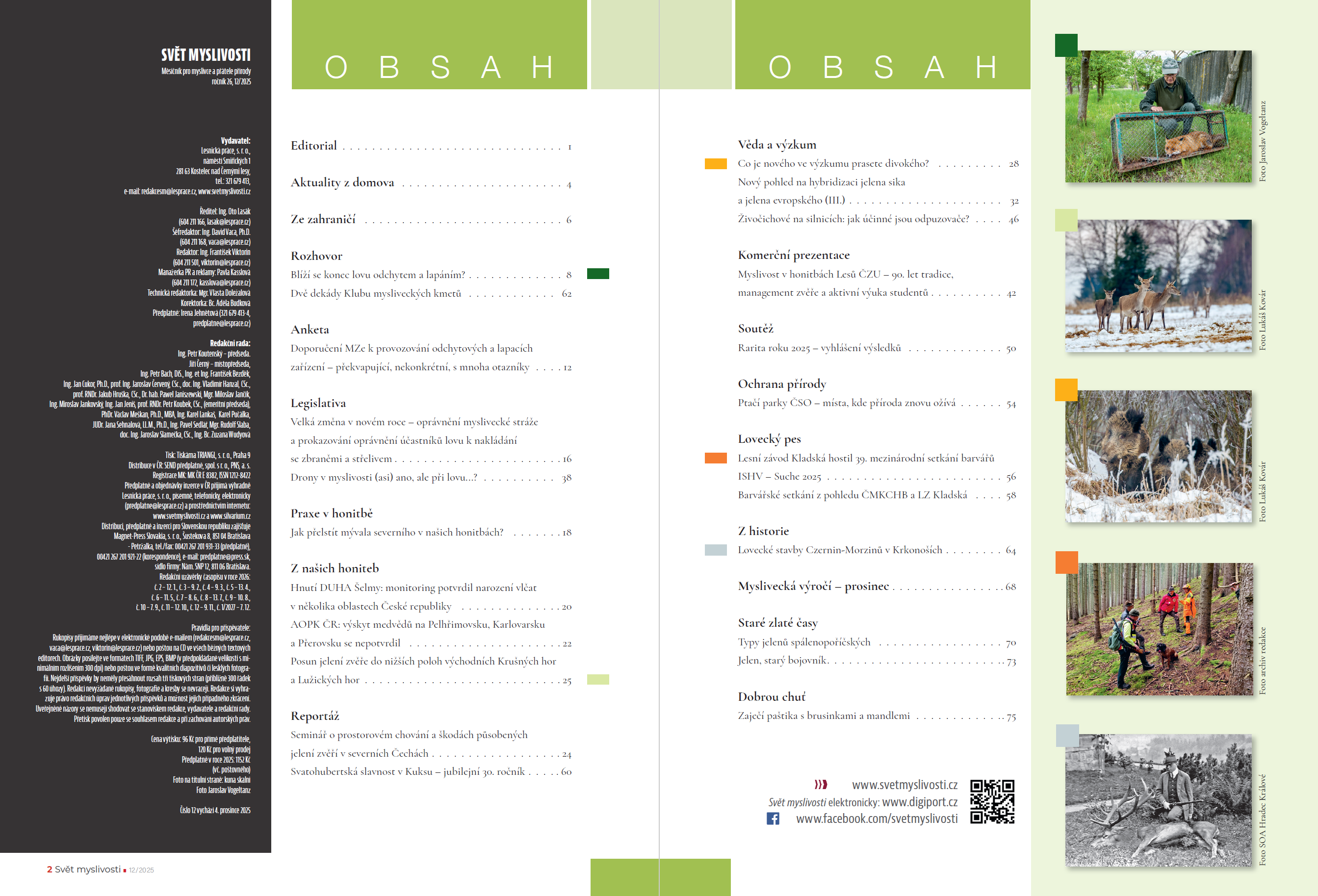 OBSAH AKTUÁLNÍHO ČÍSLA: Image